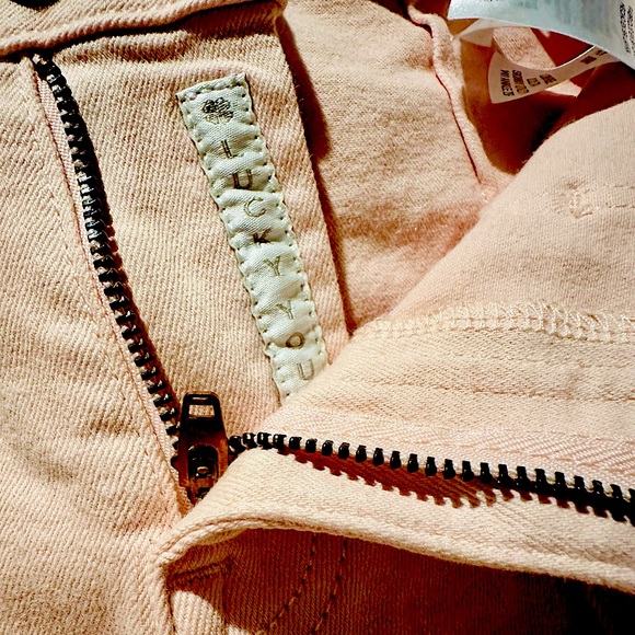 NWOT lucky Brand pale pink low rise skinny ankle zip jeans SZ 2/ 26 in👌🏻shape! - Picture 13 of 13